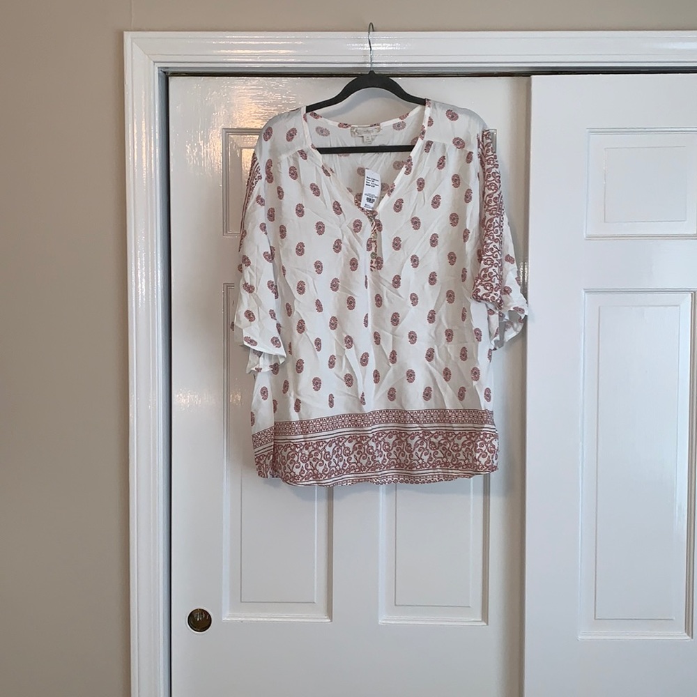 Weekend by Suzanne Betro tunic  FITS SMALL